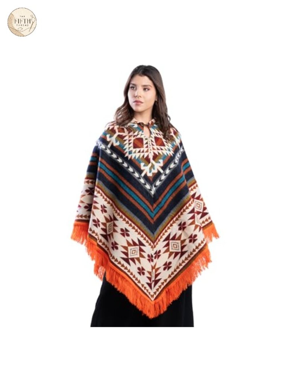 Alpaca Wool Poncho Handmade Ecuador Warm Lightweight Unisex